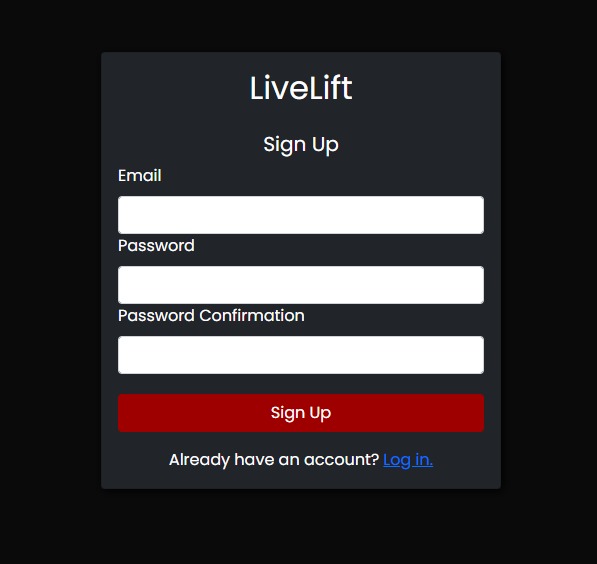 LiveLift – screenshot 2