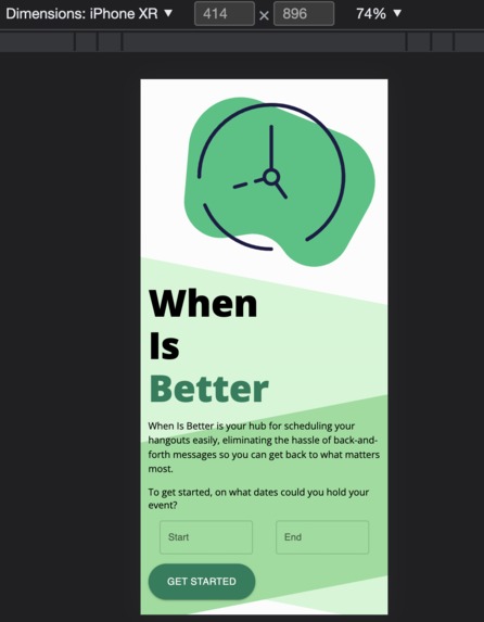 When Is Better? – screenshot 1