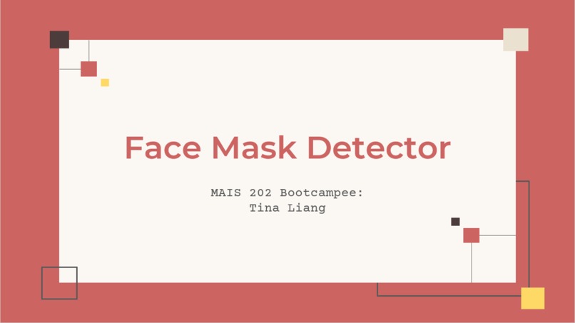 Face Mask Detector - MAIS 202 Project – screenshot 1