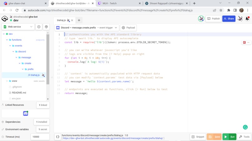 Stream + GHW Bot – screenshot 1