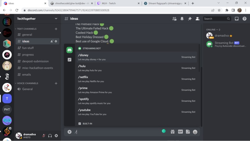 Stream + GHW Bot – screenshot 2