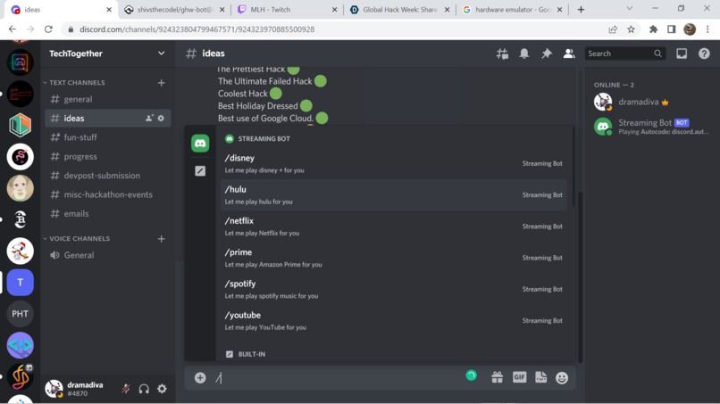 Stream + GHW Bot – screenshot 3
