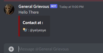 Discord bot General grevious MLH – screenshot 1