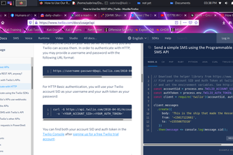 explore twilio api