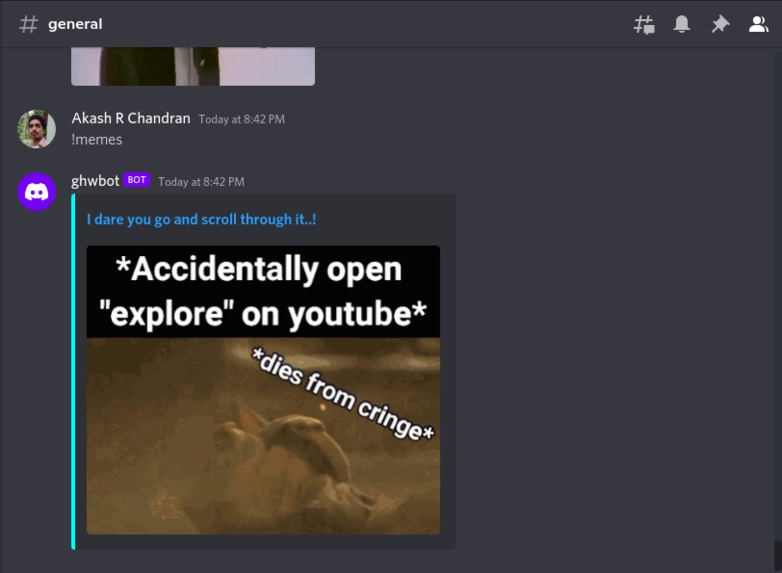 Discord Bot Build Using Autocode – screenshot 2