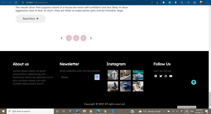 Recreate a website – screenshot 1