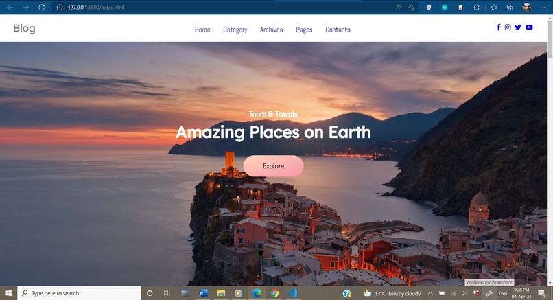 Recreate a website – screenshot 4