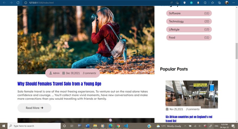 Recreate a website – screenshot 5