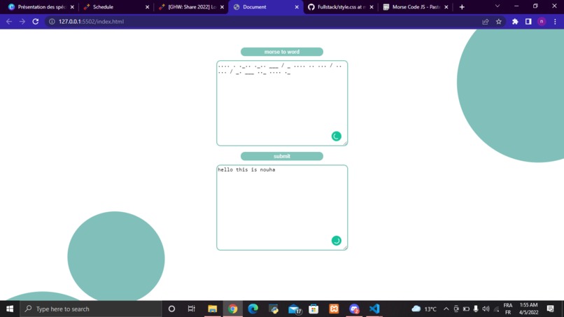 morse translator – screenshot 2