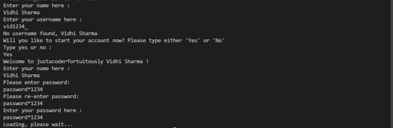 Authentication System – screenshot 1