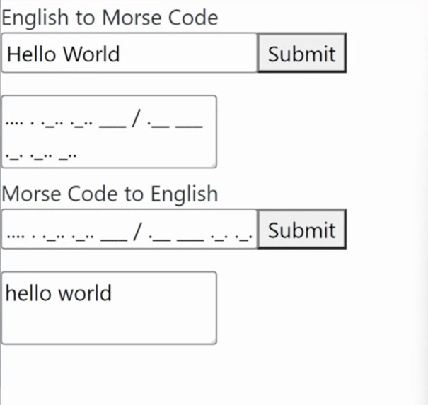 Global Hack Week Morse Code Translator – screenshot 1