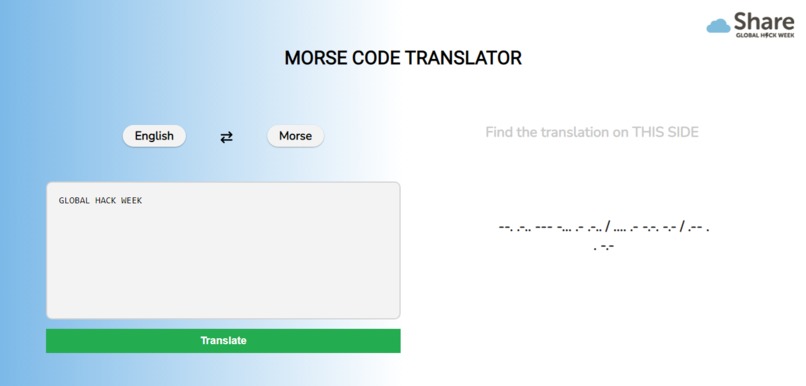 MorseCode Translator – screenshot 1