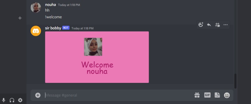 discord message bot – screenshot 1