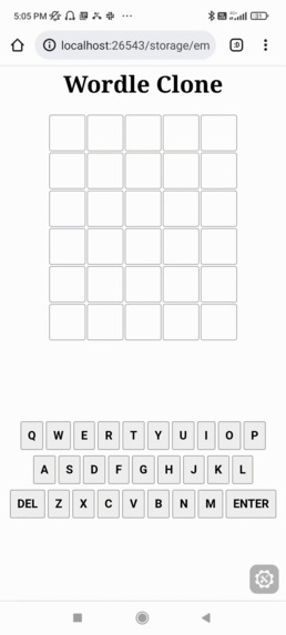 Wordle Clone – screenshot 2
