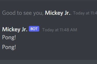 Discord Bot - Mickey Jr.