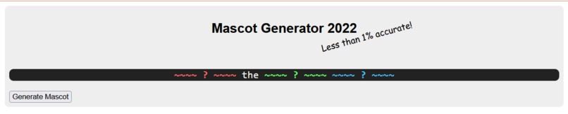2022 Season Mascot Generator – screenshot 1