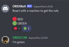 Discord bot reaction – screenshot 2
