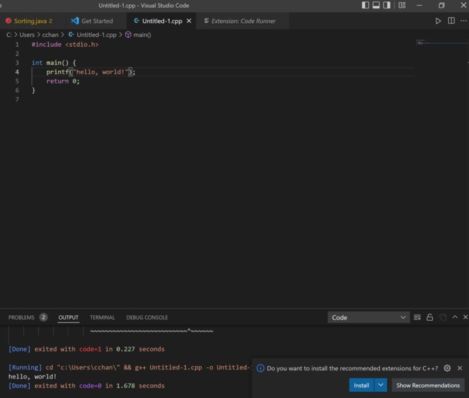 new programming language – screenshot 1