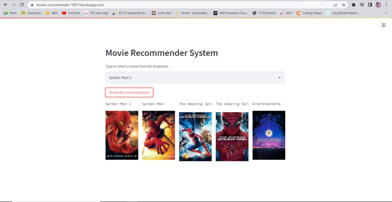 Movie Recommendation – screenshot 1
