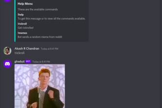First discord bot