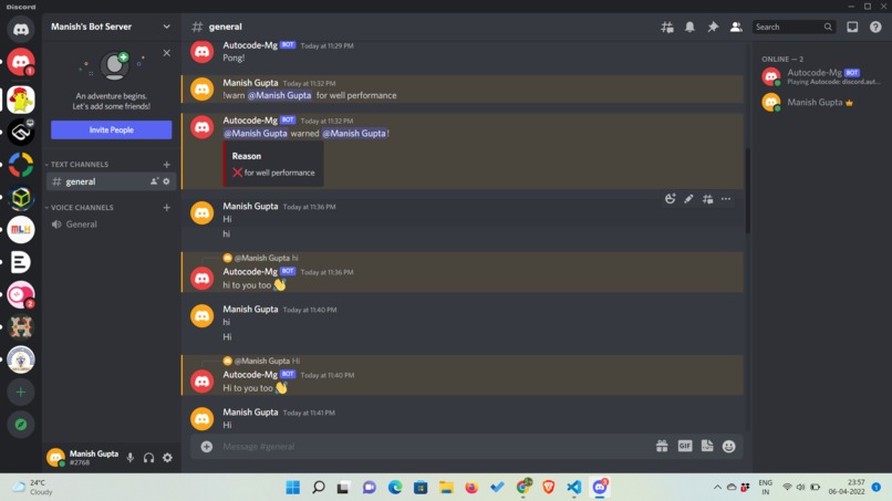 Discord Bot – screenshot 2