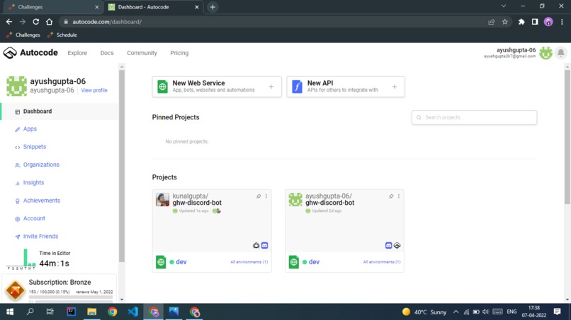 Discord Bot  – screenshot 1