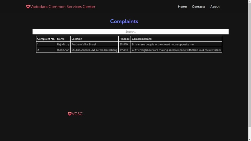 Vadodara Common Services Center – screenshot 2