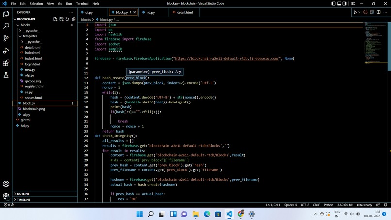 Blockchain based digital Identity – screenshot 2