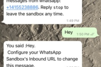 Reply to a message with Twilio WhatsApp