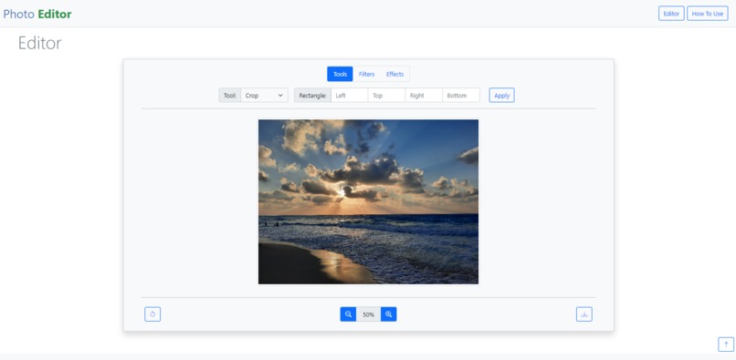 Photo Editor Website – screenshot 1