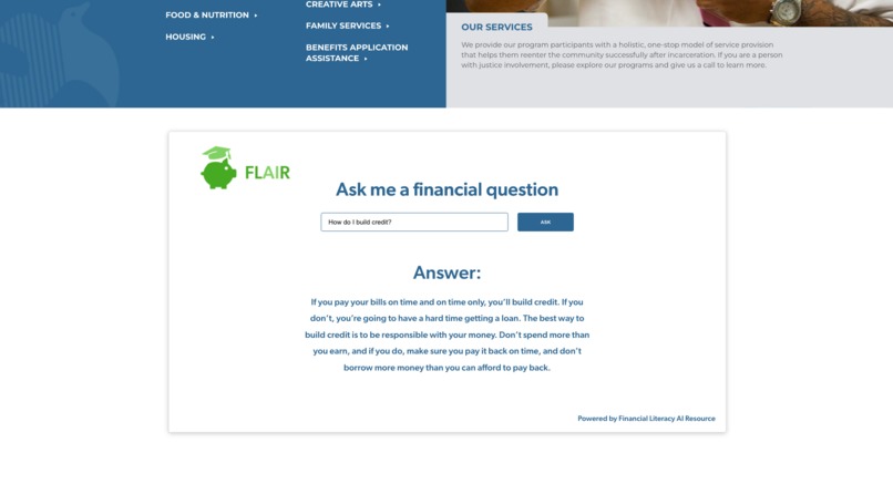 FLAIR - Financial Literacy AI Resource – screenshot 2