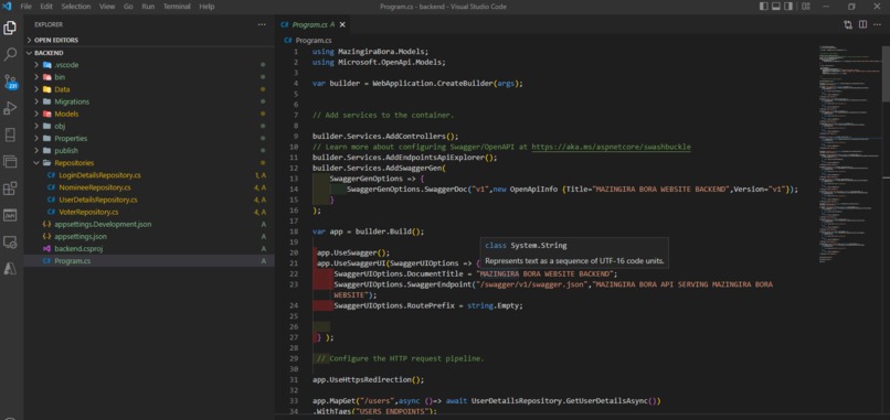 Team Simba : MazingiraBoraWebsite – screenshot 15