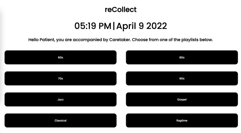 reCollect – screenshot 1