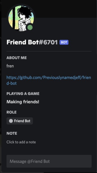 Friend Bot – screenshot 1