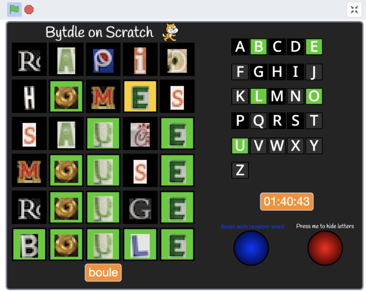 Bytdle on Scratch – screenshot 1