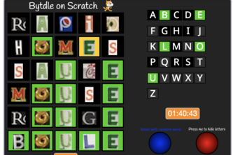 Bytdle on Scratch