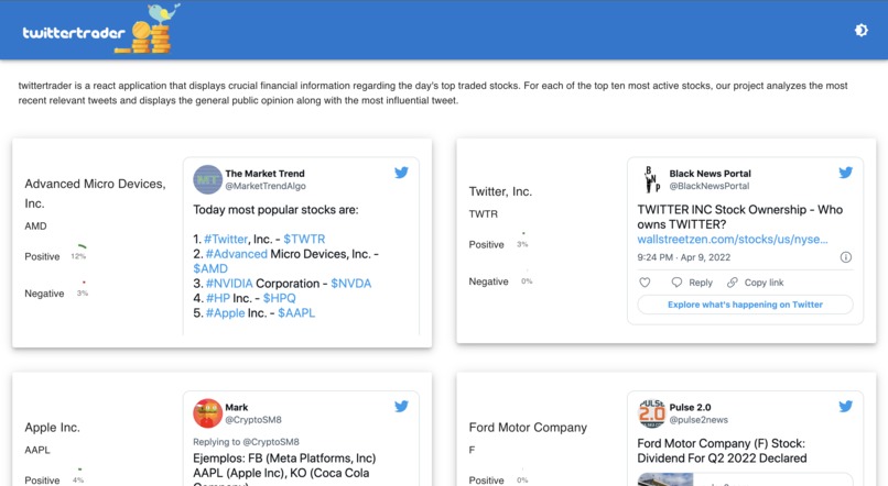 twittertrader – screenshot 2