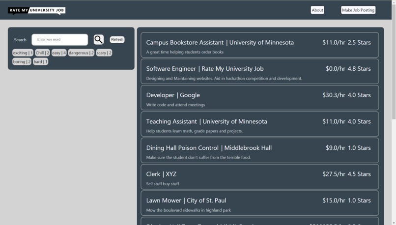 Rate My University Job – screenshot 1