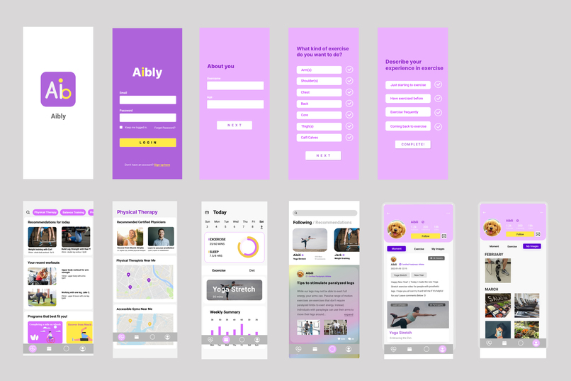 Aibly - Fitness App for people with disabilities – screenshot 1