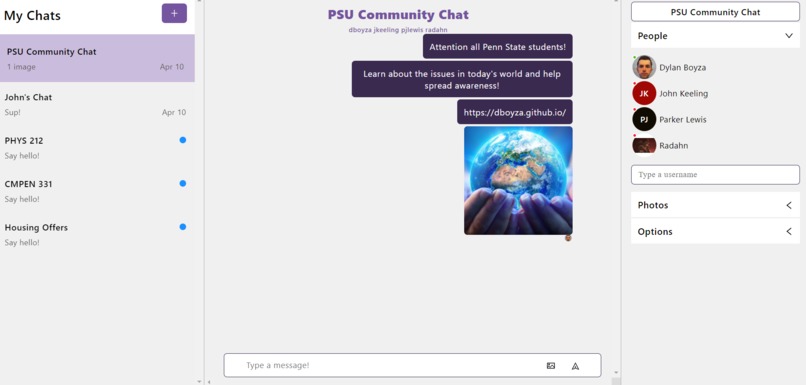 ChatPSU – screenshot 1