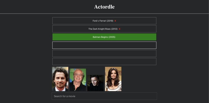 Actordle – screenshot 1