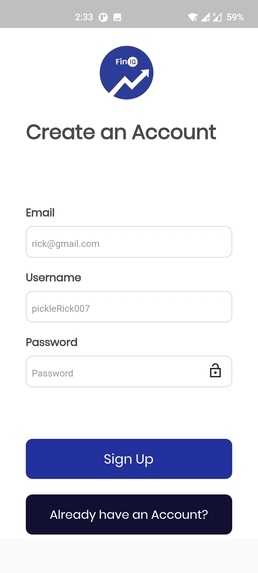 FinIQ – screenshot 1