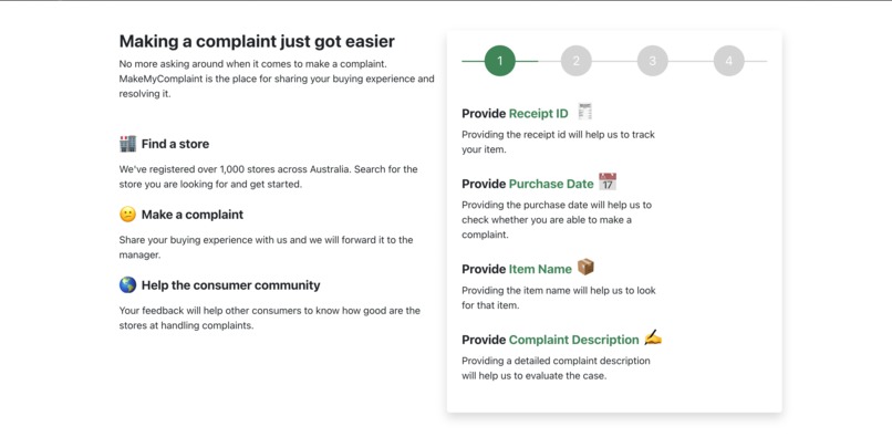 MakeMyComplaint – screenshot 1