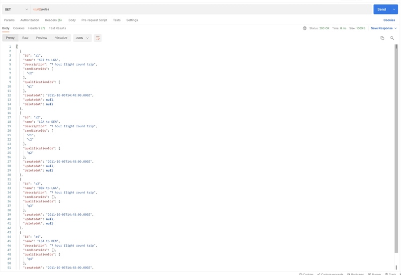 Electa API – screenshot 2