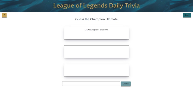 League of Legends Trivia Game – screenshot 1