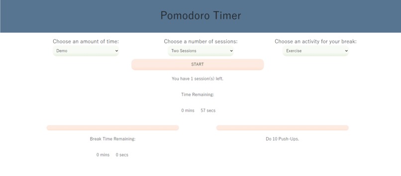 Meditative Pomodoro – screenshot 1