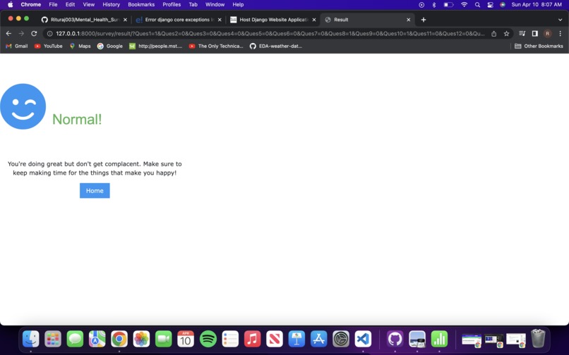 Mental Health Survey – screenshot 3