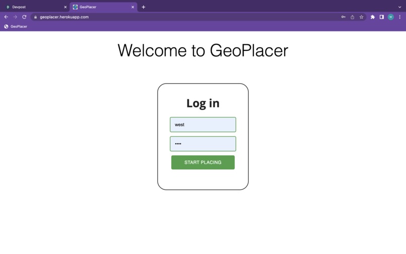 GeoPlace – screenshot 1
