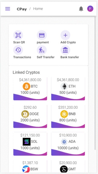 CryptoPay – screenshot 1