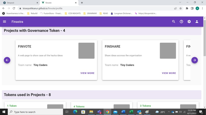 Finvote – screenshot 2